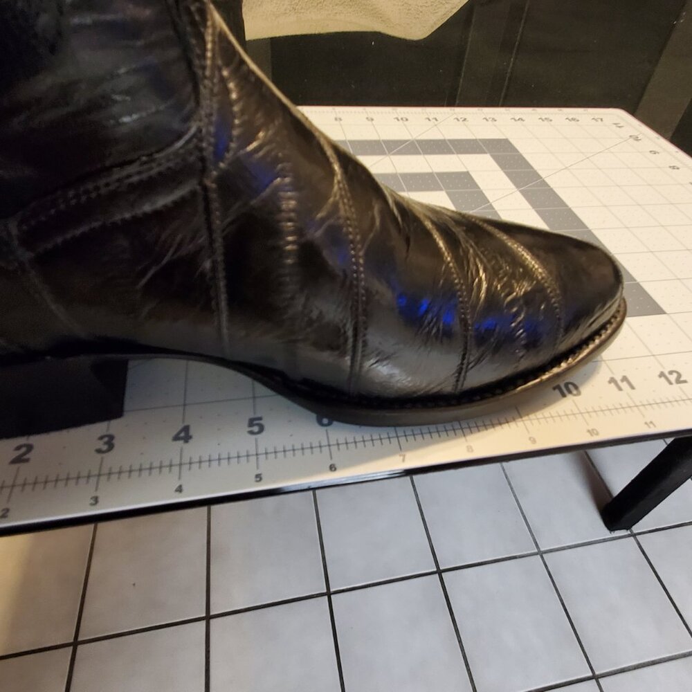 Genuine EEL Dan Post Boots EUC 9 EW - Picture 13 of 14